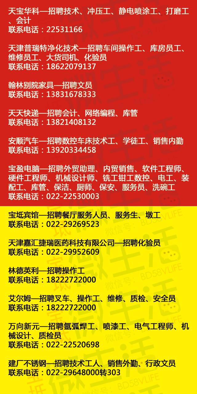 武清楊村最新招聘信息，時代脈搏下的新機遇招募啟事